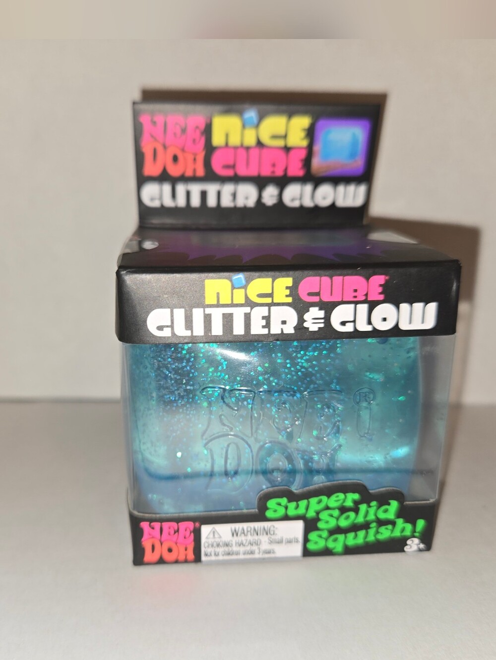 Glitter & Glow Blue Needoh Super Solid Squish